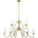 Gianna 9 Light 46 inch Modern Gold Chandelier Ceiling Light
