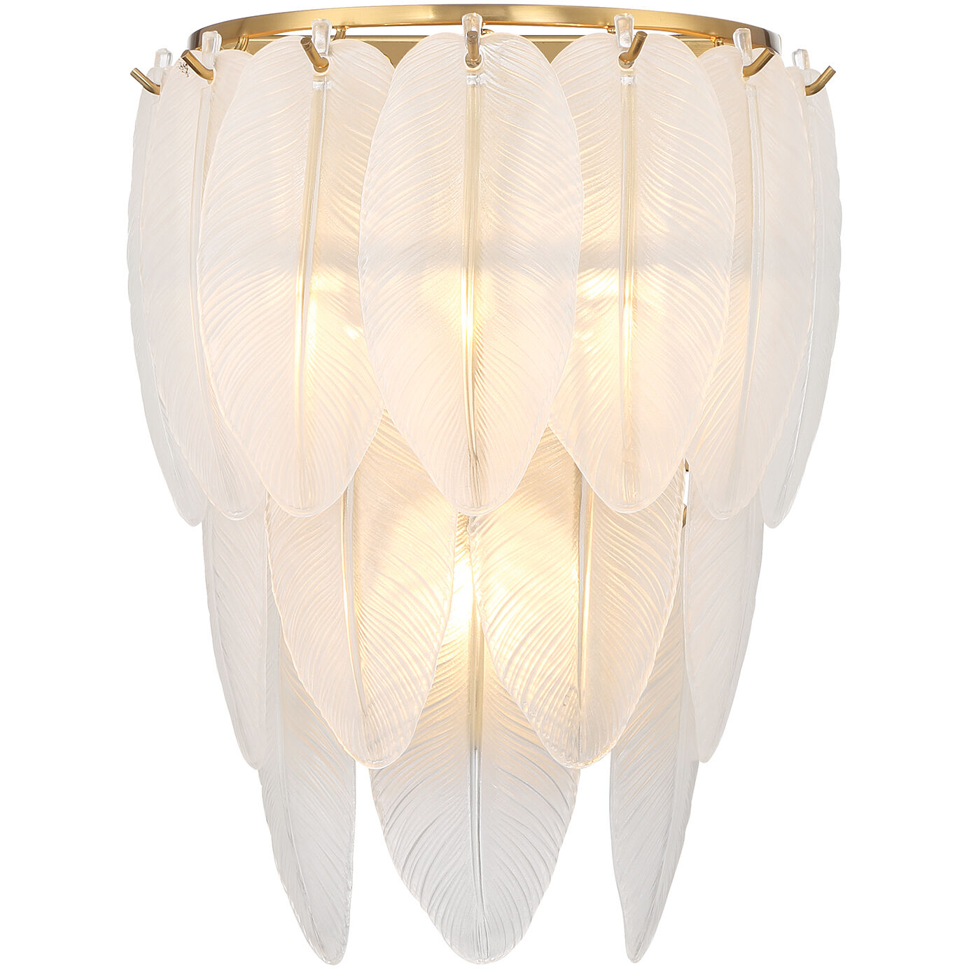 Boa 3 Light 10.5 inch Warm Brass Wall Sconce Wall Light