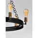 Noble 6 Light 26 inch Black/Natural Aged Brass Chandelier Ceiling Light in Medium Base