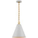 Julie Neill Theo LED 14.25 inch Soft White and Gild Pendant Ceiling Light