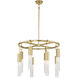 Chelsea 8 Light 28 inch Warm Brass Chandelier Ceiling Light