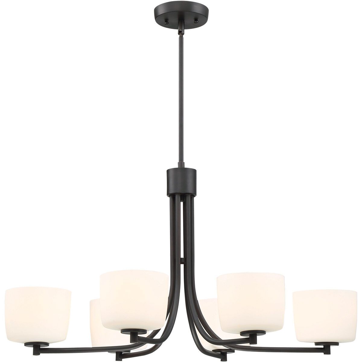 Clarendon 6 Light 18 inch Aged Bronze Brushed Chandelier Ceiling Light