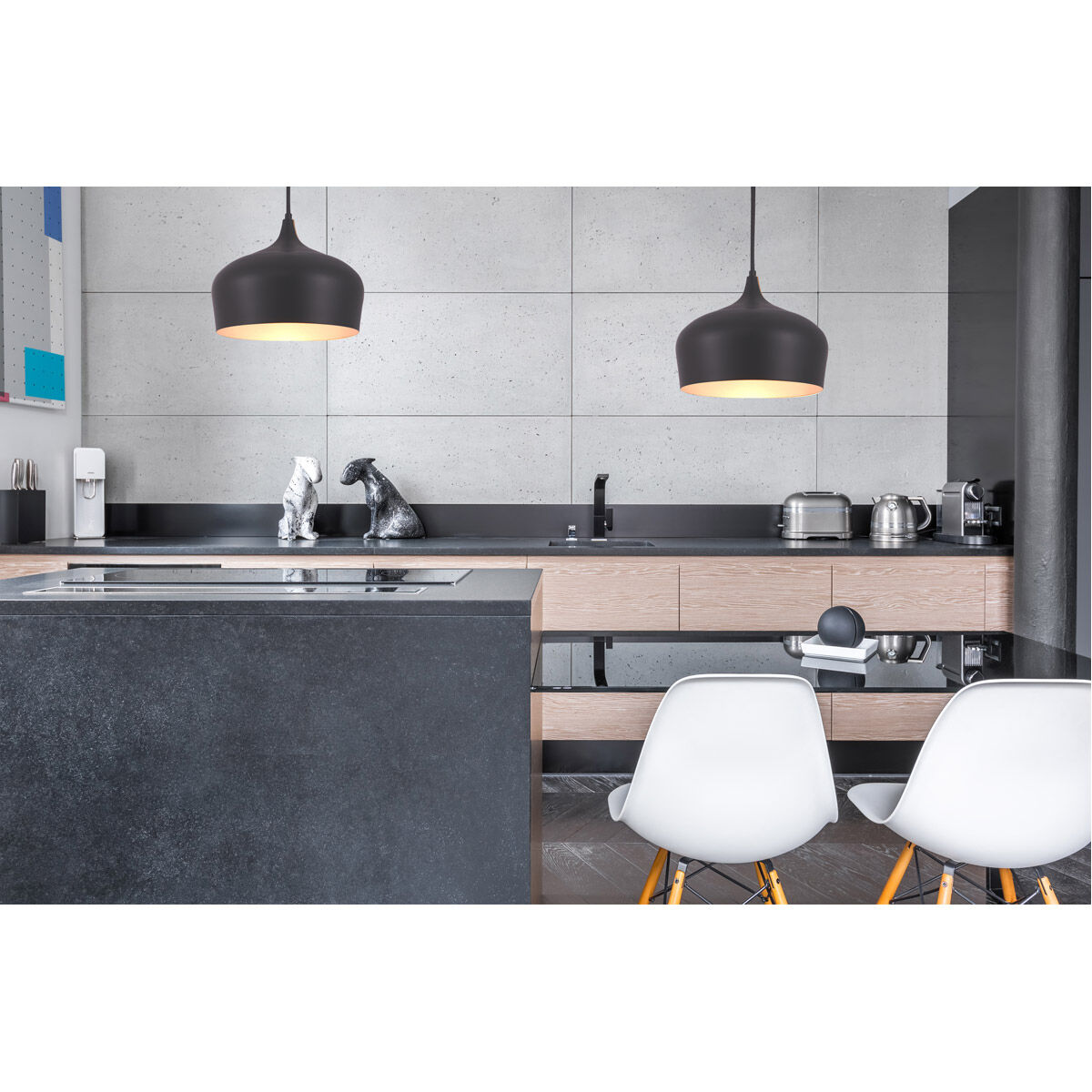 Nora 1 Light 11.5 inch Black Pendant Ceiling Light