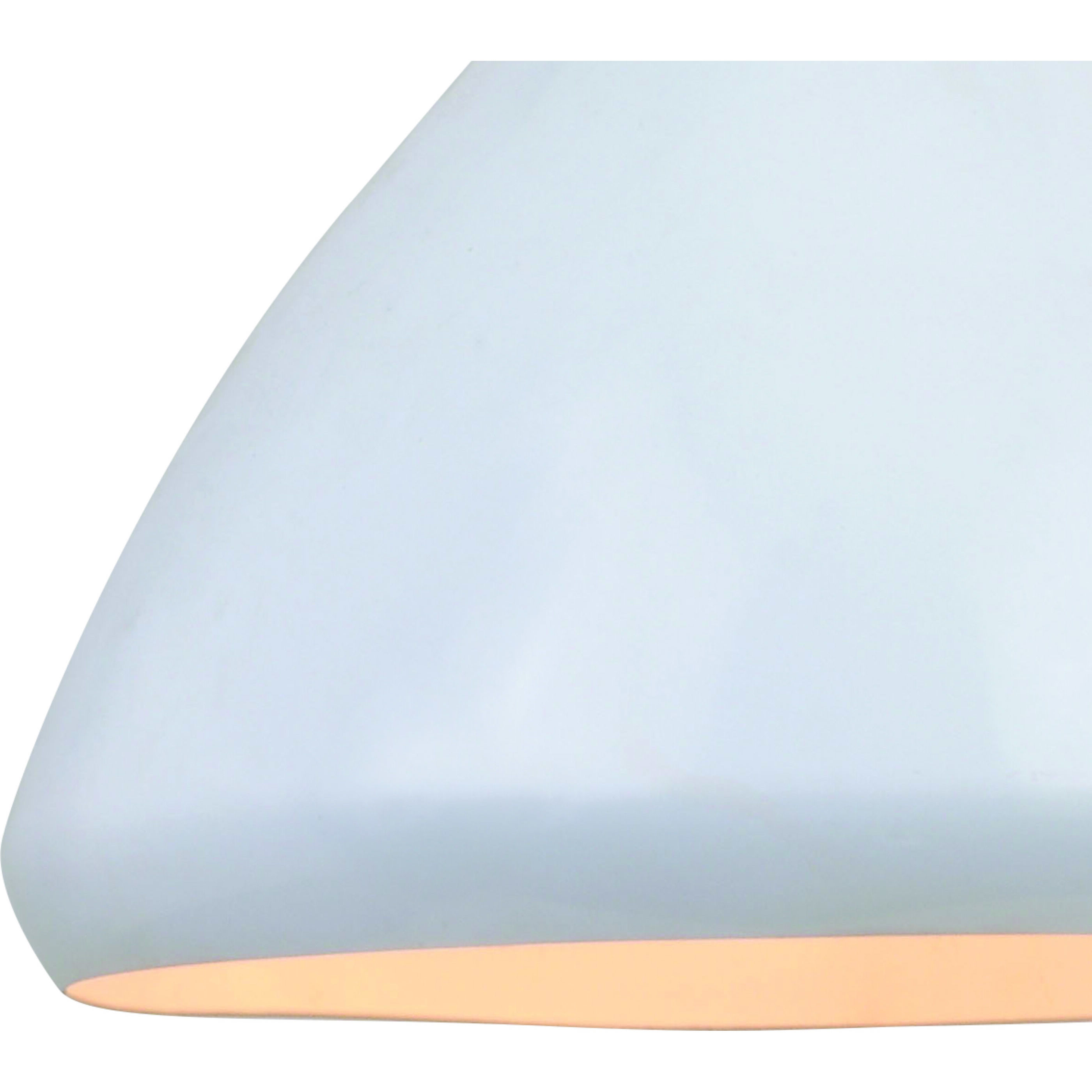 Dayna 1 Light 10 inch Satin Brass and Glossy White with Matte White Pendant Ceiling Light