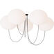 Peter Bristol Helium 5 Light 53.1 inch Matte Black Chandelier Ceiling Light