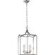 Chapman & Myers Darlana4 4 Light 12.75 inch Polished Nickel Fancy Lantern Pendant Ceiling Light, Small