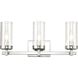 Melinda 3 Light 20 inch Polished Chrome Vanity Light Wall Light