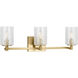 Parker 3 Light 24.63 inch Satin Brass Wall Bath Fixture Wall Light