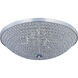 Glimmer LED 19 inch Plated Silver Flush Mount Ceiling Light