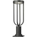 Leland LED 22.75 inch Sand Black Outdoor Pier Mounted Fixture