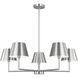 Drew & Jonathan Ender 5 Light 32.63 inch Brushed Nickel Chandelier Ceiling Light, Medium