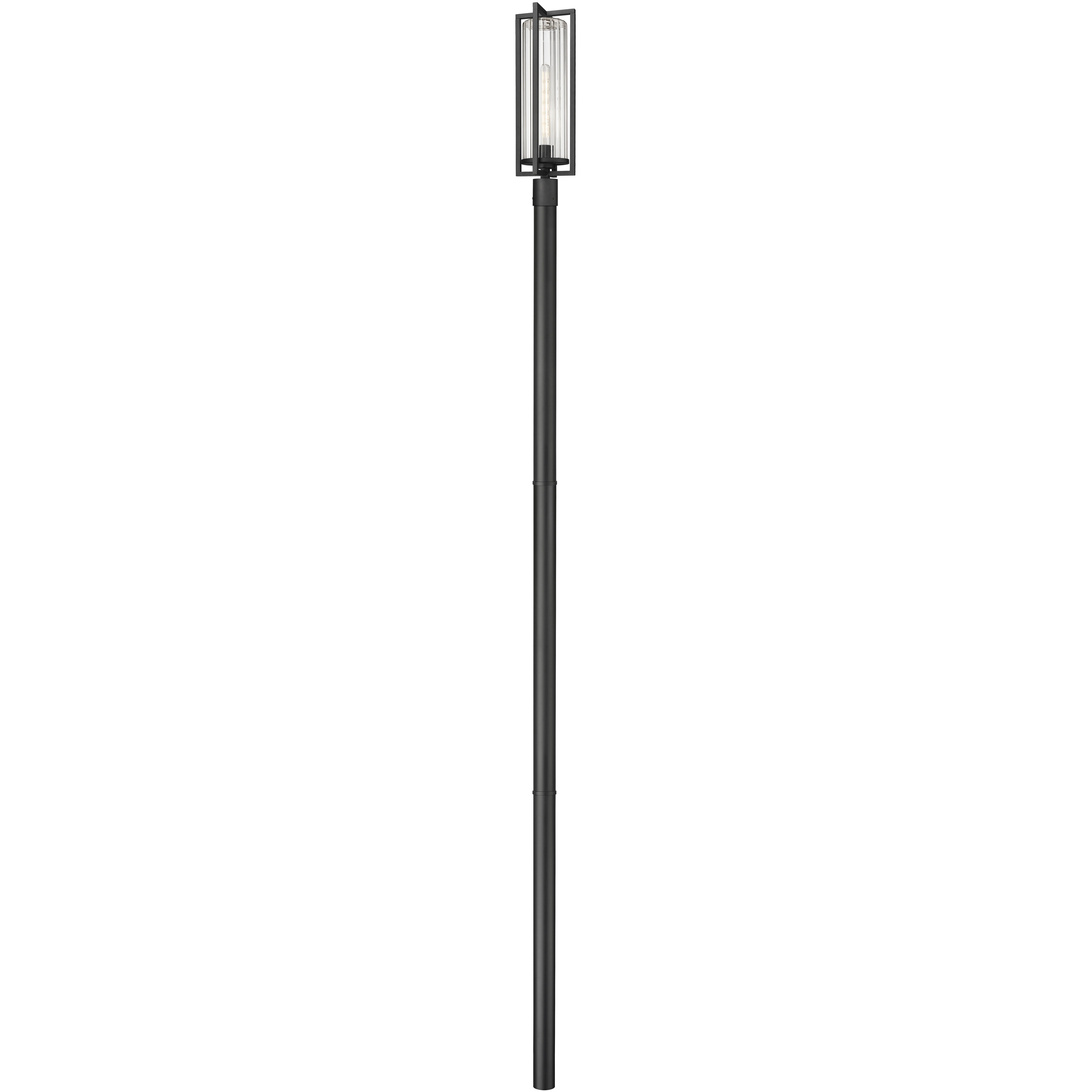 Aura 1 Light 143.75 inch Black Outdoor Post Mounted Fixture in G9