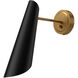 Alora Mood Gabriel 1 Light 4.38 inch Aged Gold and Matte Black Wall/Vanity Light Wall Light