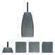 Tao 10 LED Black Stem Pendant Ceiling Light