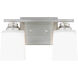 Vinton 2 Light 13.13 inch Brushed Nickel Wall Bath Fixture Wall Light