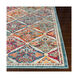 Herati 71 X 47 inch Bright Orange/Rust/Bright Pink/Eggplant/Dark Green Rugs, Rectangle