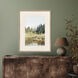 September Skies II Green and Blue and Brown Framed Art
