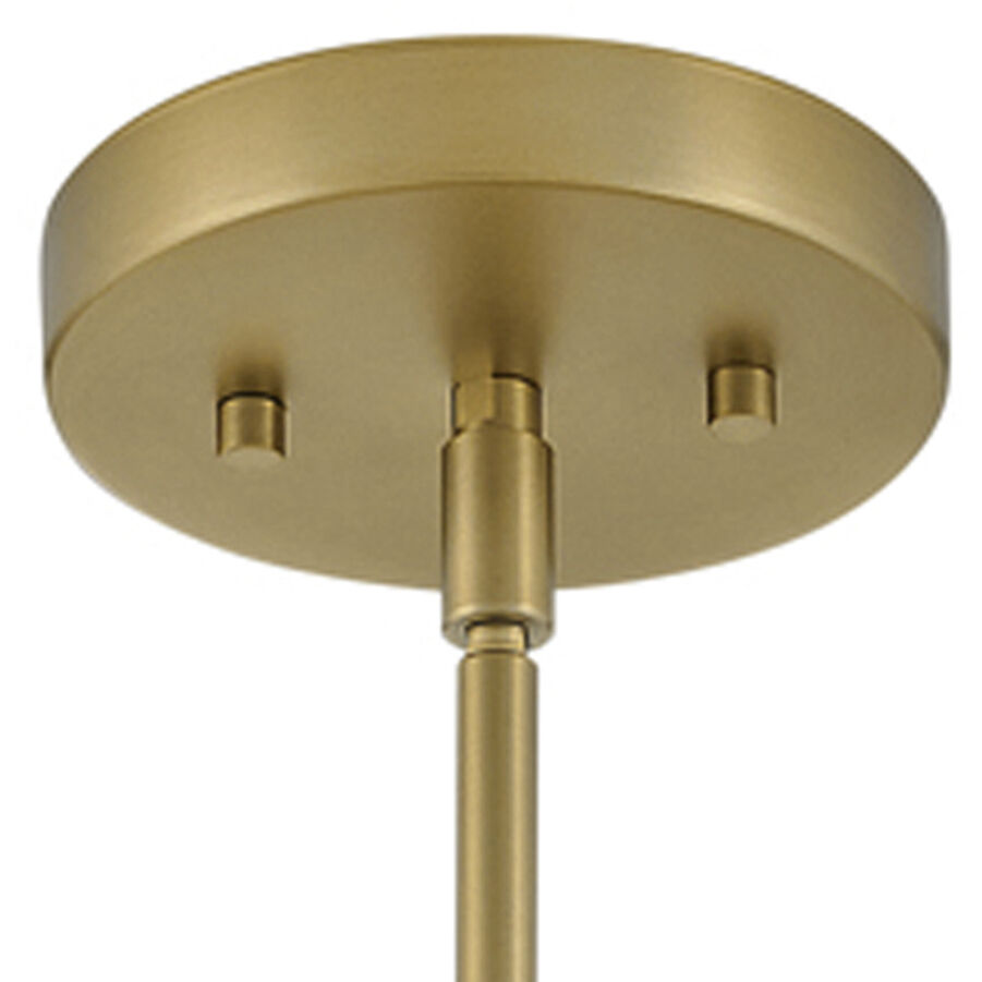 Milo LED 16 inch Lacquered Brass with Sage Green accents Pendant Ceiling Light