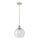 Ballston Athens LED 8 inch White and Polished Chrome Mini Pendant Ceiling Light