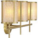 Camden 3 Light 24 inch Warm Brass Bath Wall Light