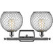 Ballston Farmhouse Chicken Wire LED 16 inch Polished Chrome Bath Vanity Light Wall Light, Ballston