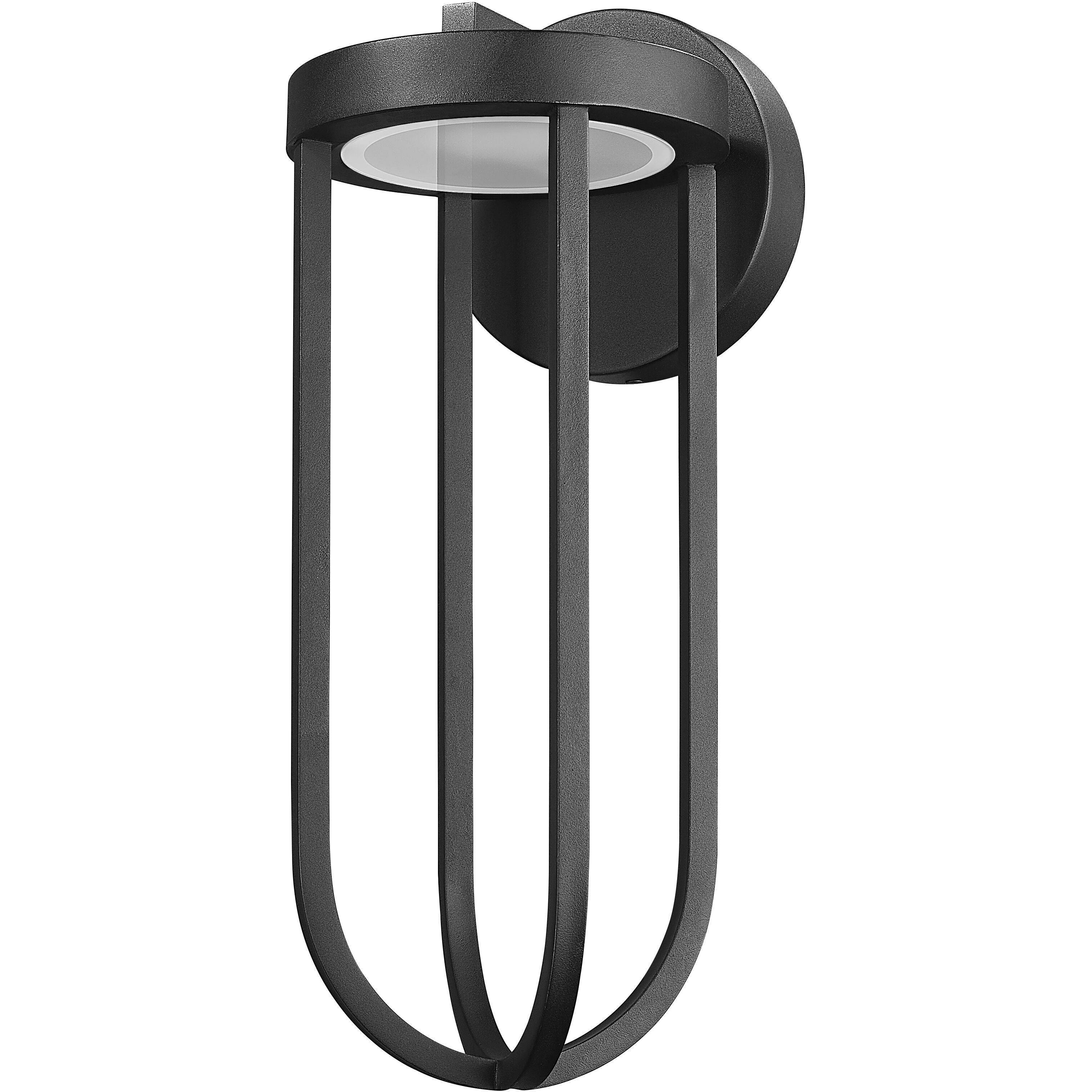Leland LED 18 inch Sand Black Outdoor Wall Light