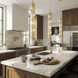 Chroman Empire 4 Light 4.33 inch Satin Gold Pendant Ceiling Light