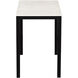 Parson 34 X 20 inch White Marble Desk, Mini