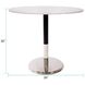 Micca White and Gray with Silver Bistro Table