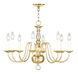 Williamsburgh 8 Light 26 inch Polished Brass Chandelier Ceiling Light