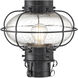 Classic Onion 1 Light 17.5 inch Gunmetal Outdoor Post Light