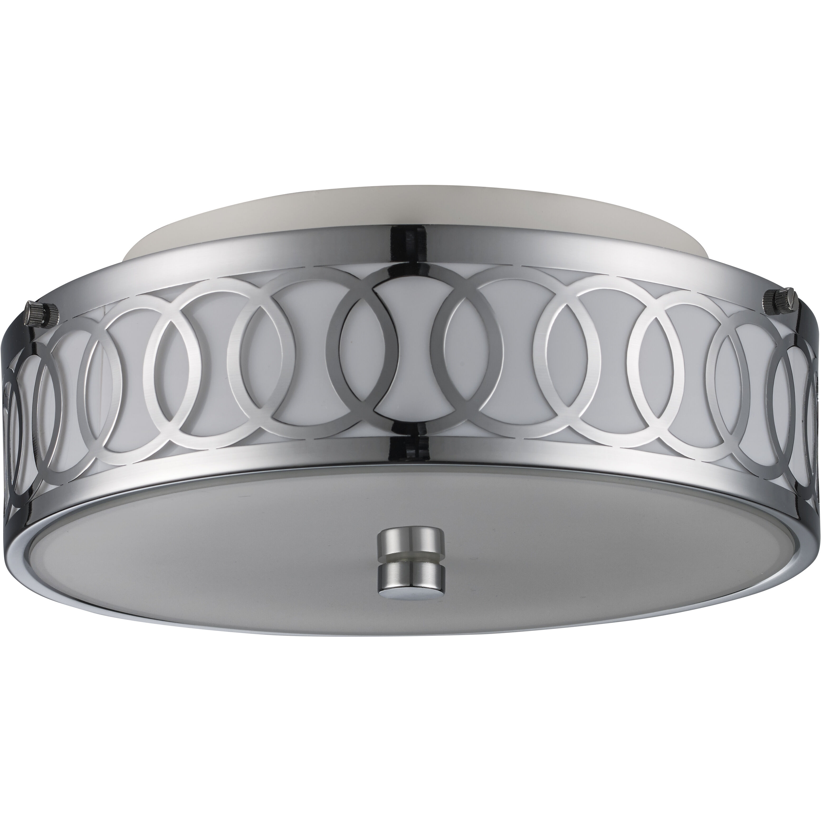 Balboa 3 Light 12 inch Polished Chrome Flushmount Ceiling Light