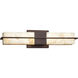 Alabaster Rocks LED 20 inch Dark Bronze Linear Wall/Bath Wall Light