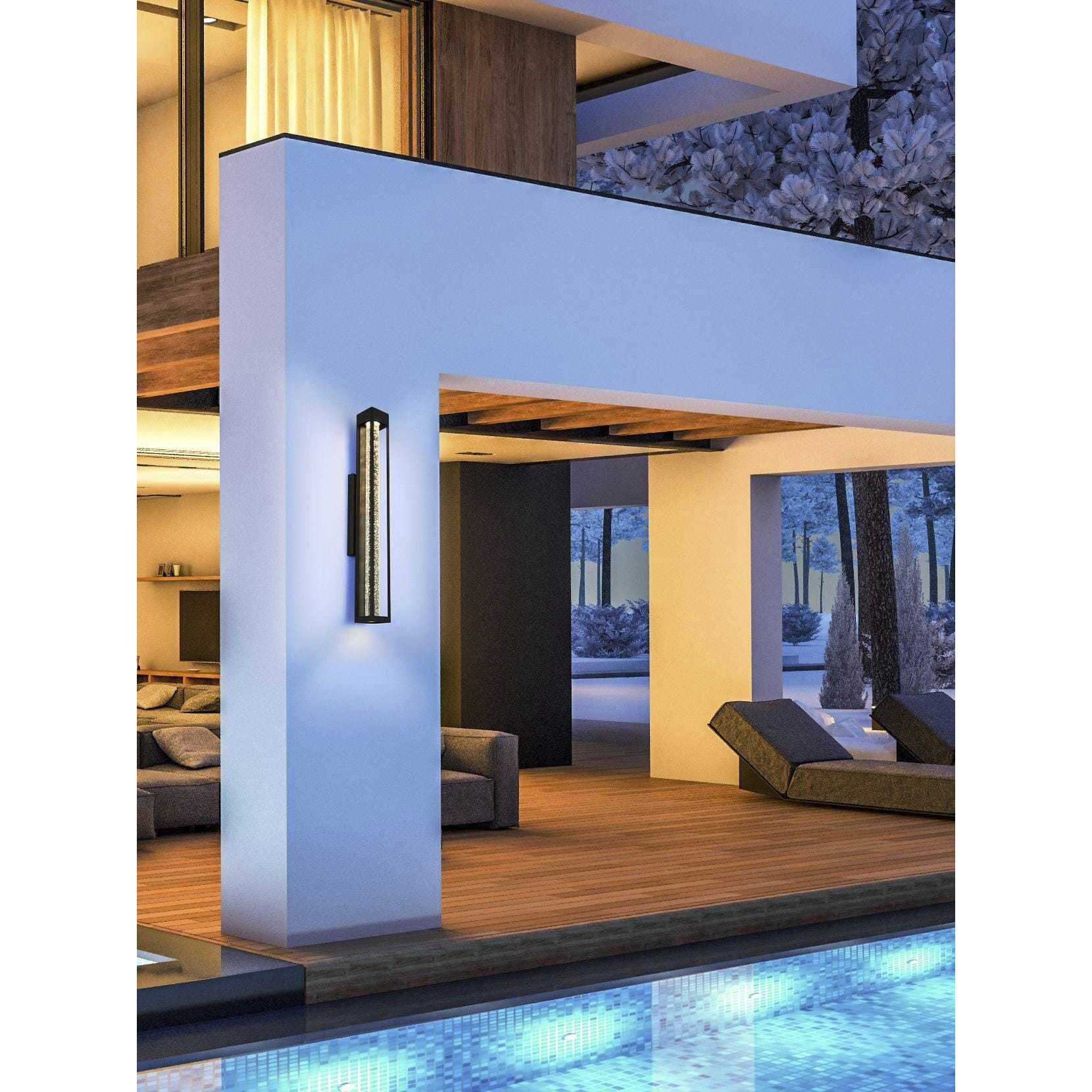 Amaris 1 Light 32 inch Black Outdoor Wall Sconce