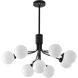 Canada 9 Light 23.6 inch Black Chandelier Ceiling Light