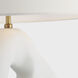AERIN Adria 25.25 inch 15 watt Plaster White Table Lamp Portable Light in with Cord