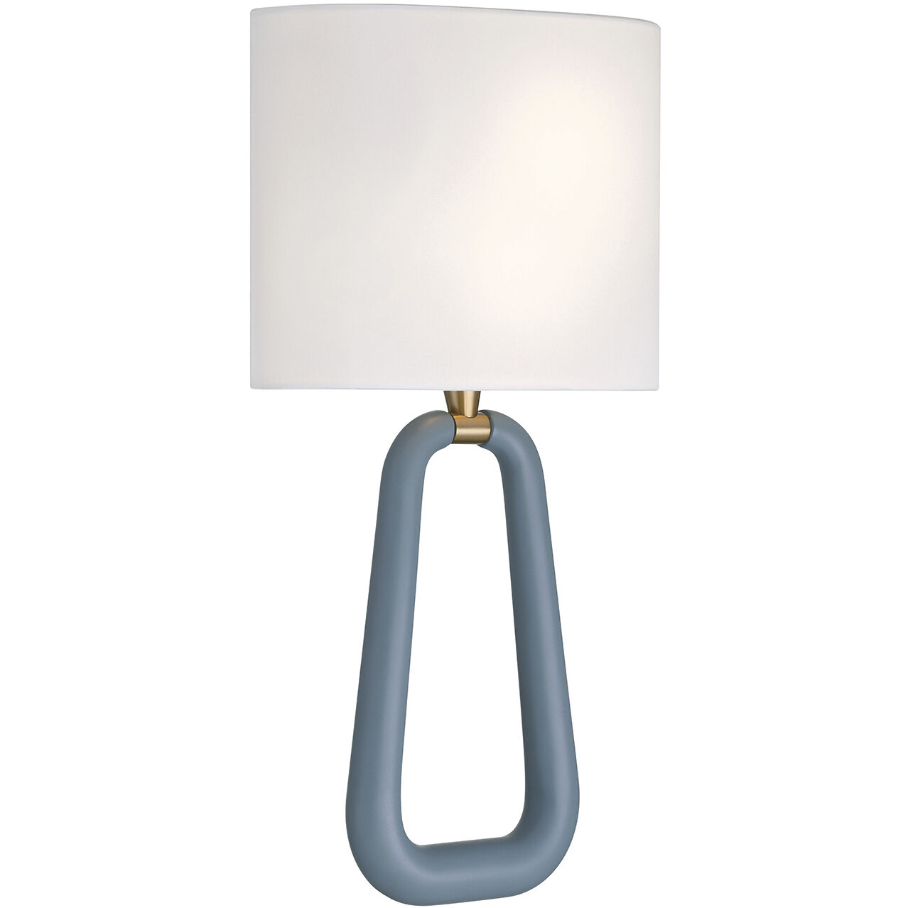 Jori Bath Wall Light in Aged Brass and Blue