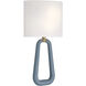 Jori Bath Wall Light in Aged Brass and Blue