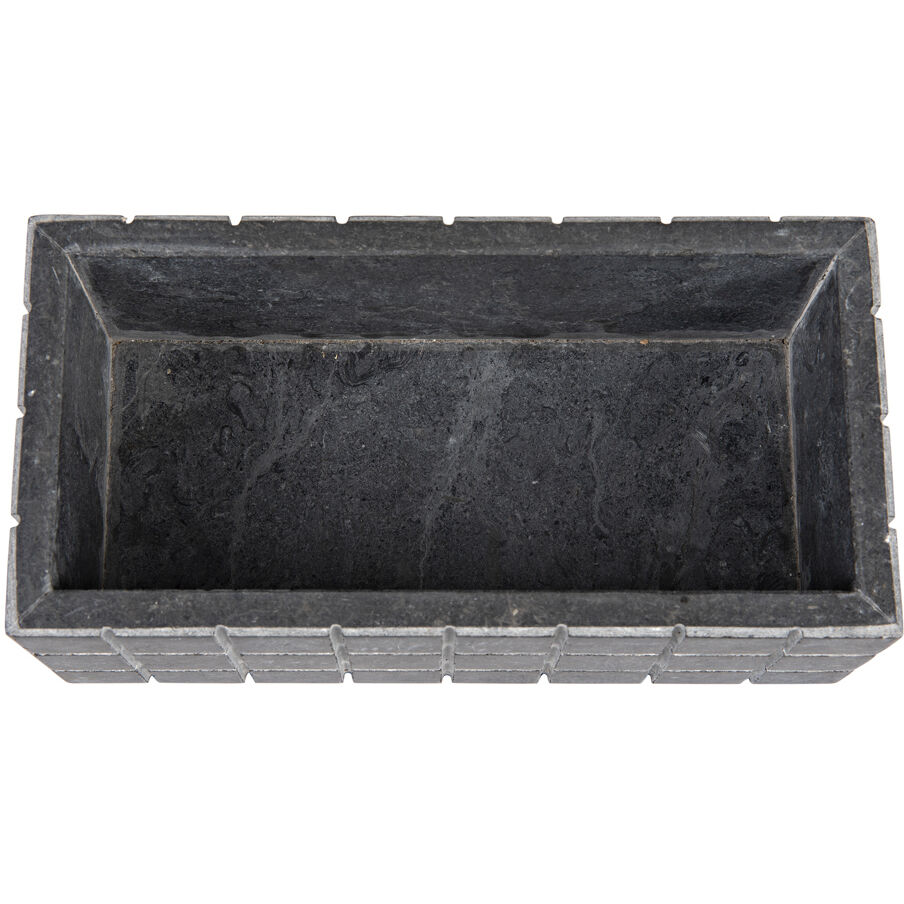 Berlin 9 X 4.5 inch Black Marble Box, Set of 2