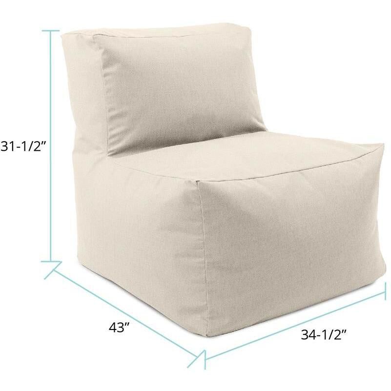 Driftwood Natural Outdoor Pouf Chair