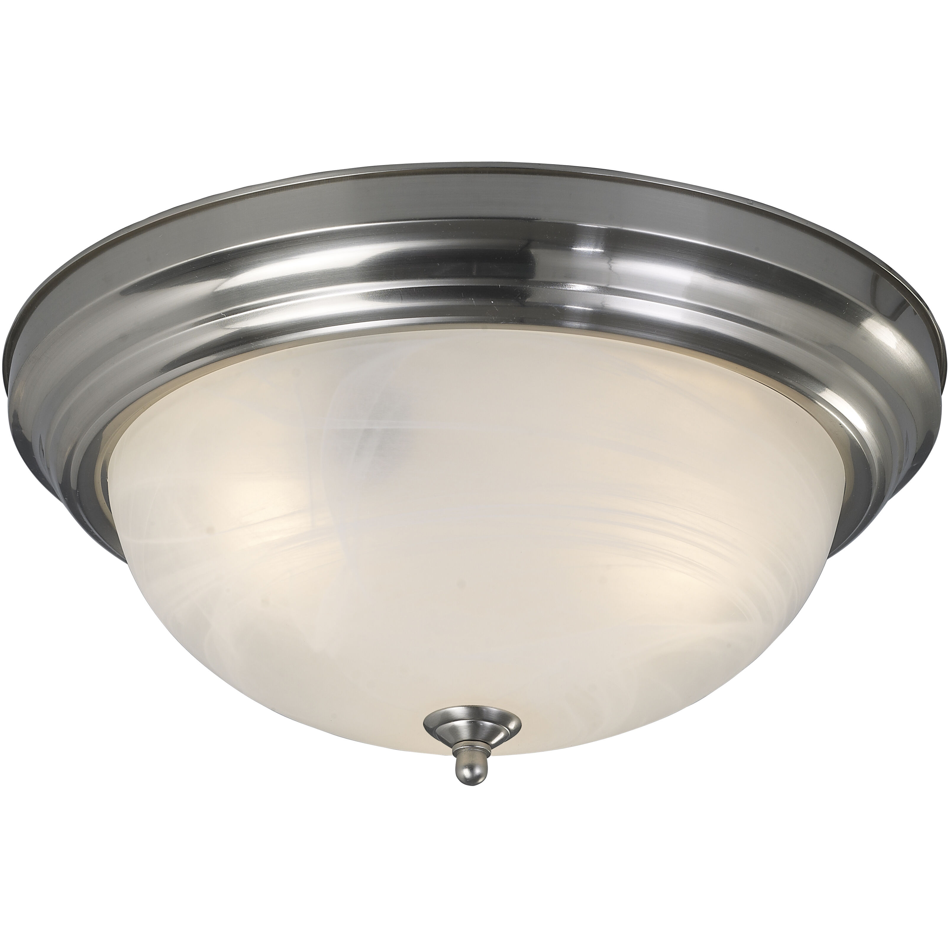 Signature 2 Light 13 inch Brushed Nickel Flush Mount Ceiling Light