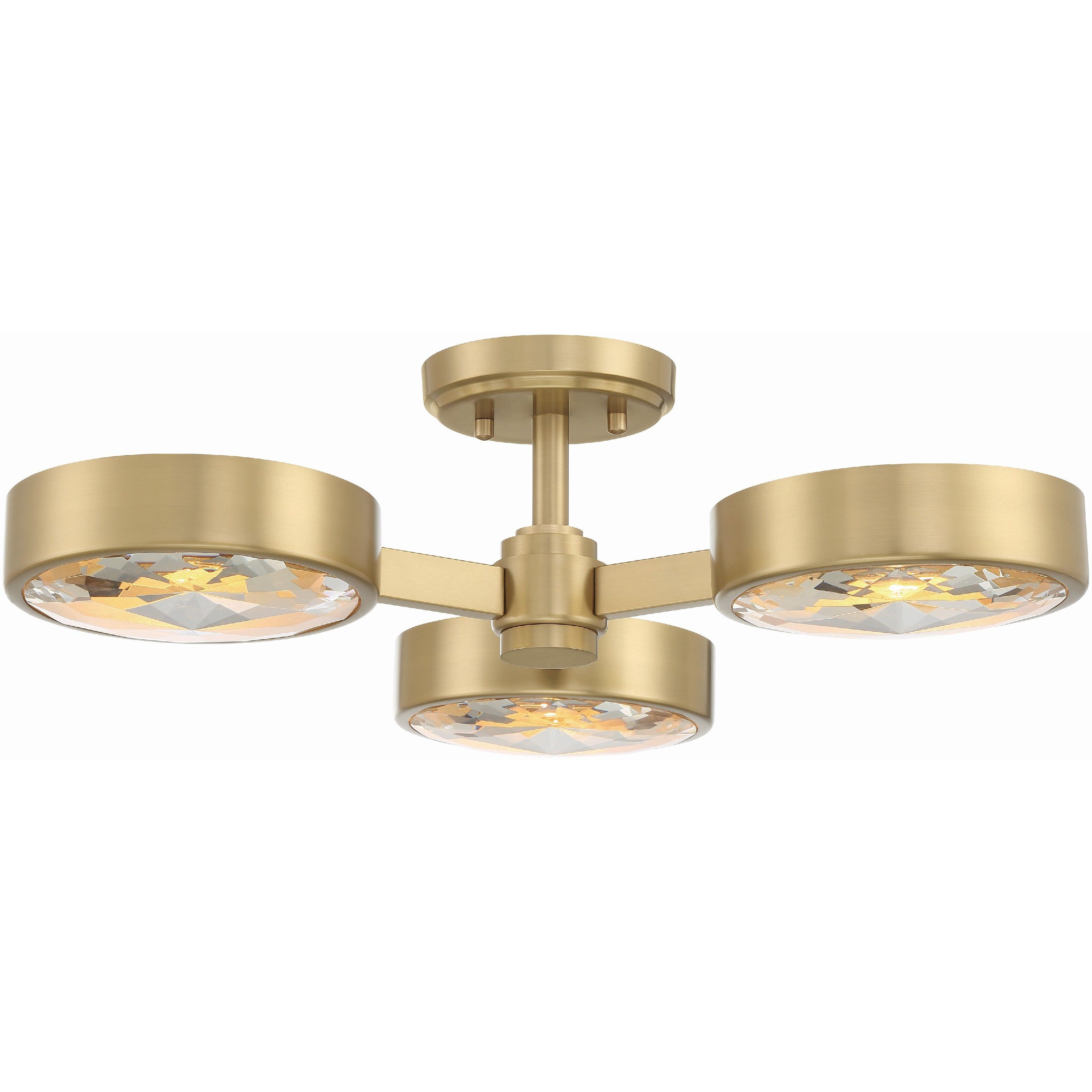 Orson 3 Light 22.50 inch Semi-Flush Mount
