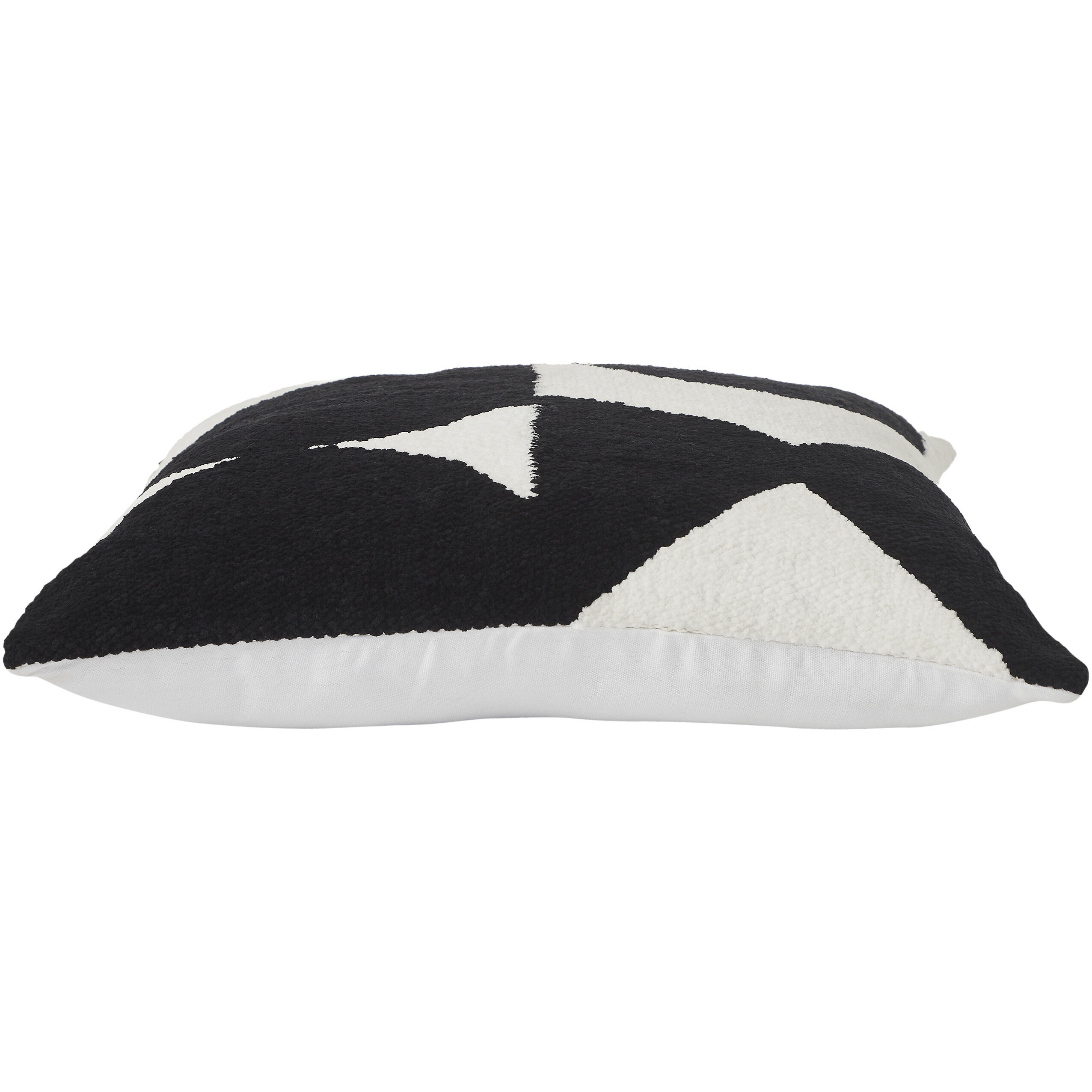 Mauro 20 inch Black and Off-White Indoor Pillow