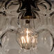 Bombay 1 Light Satin Nickel Pendant Ceiling Light in Smoke Glass