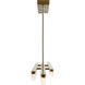 Valira LED 63 inch Brass Chandelier Ceiling Light
