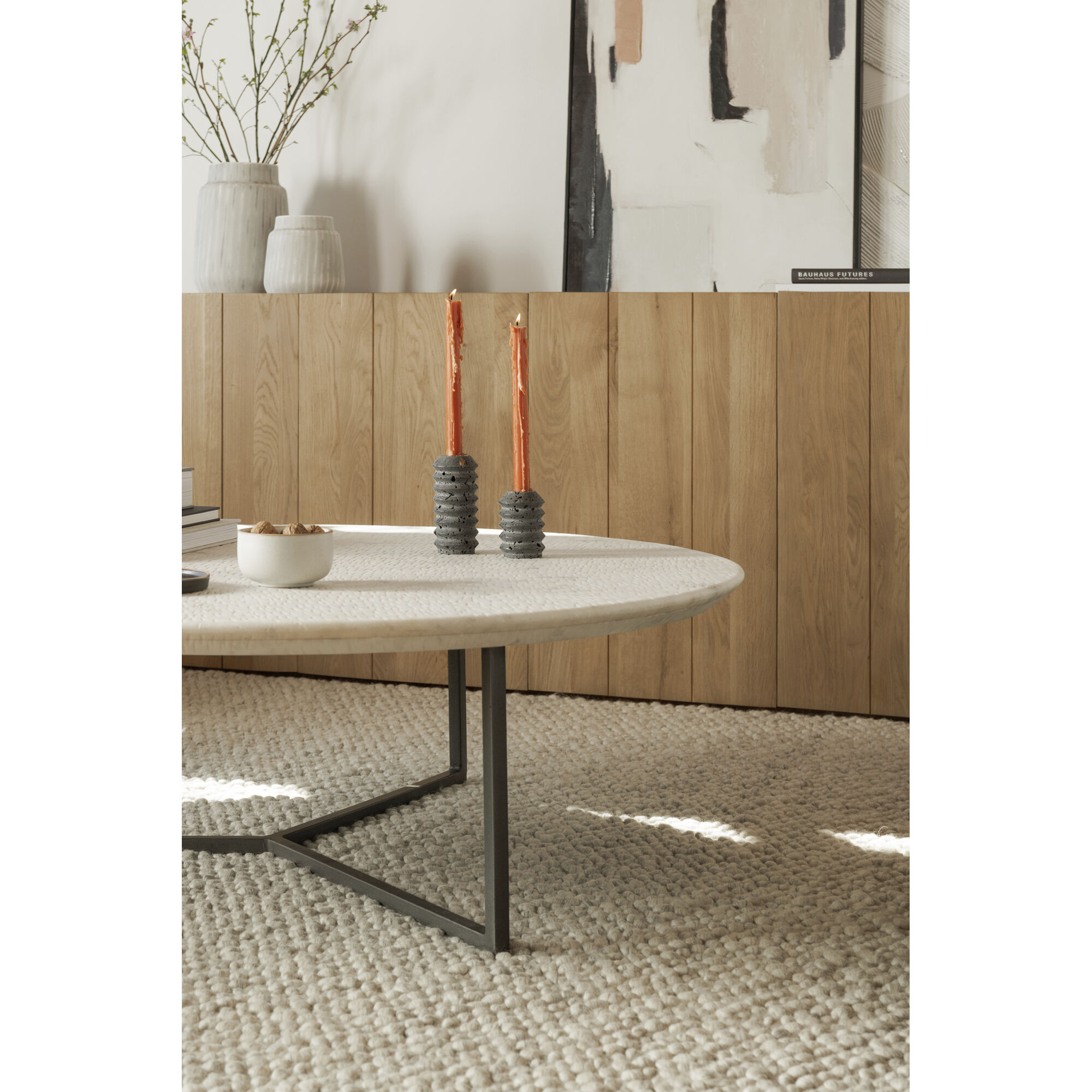Chloe 48 X 48 inch White Coffee Table