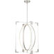 Double Take LED 24 inch Brushed Nickel Pendant Ceiling Light