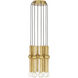 Sean Lavin Guyed LED Natural Brass Chandelier Ceiling Light, Integrated LED
