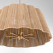 Anton 8 Light 32 inch Brushed Brass Pendant Ceiling Light