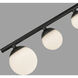 Cypress LED 7.38 inch Black Semi Flush Mount Ceiling Light
